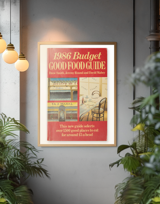 1986 Budget Good Food Guide - Poster Print