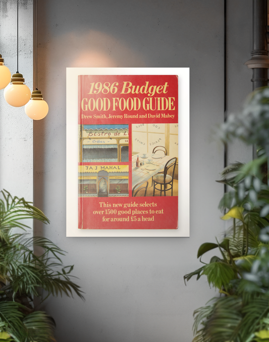 1986 Budget Good Food Guide - Poster Print